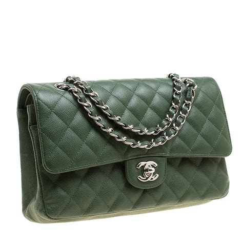 green chanel camera bag|Chanel bags green color.